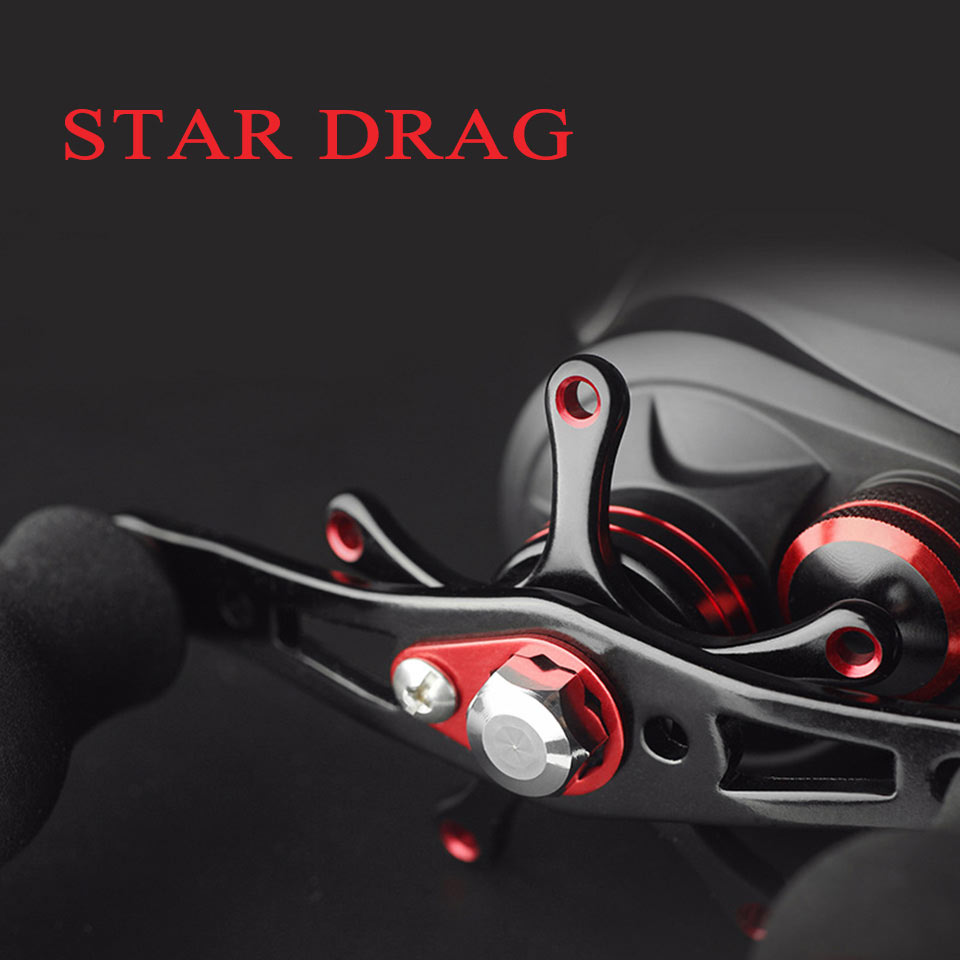 DASNAKI Baitcast reel 5.5kg Power fishing baitcasting reel Magnetic Drag 7.0:1 reels Light Carbon Body molinete de pesca