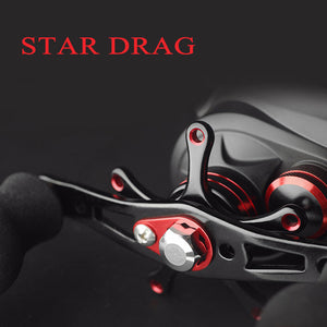 DASNAKI Baitcast reel 5.5kg Power fishing baitcasting reel Magnetic Drag 7.0:1 reels Light Carbon Body molinete de pesca