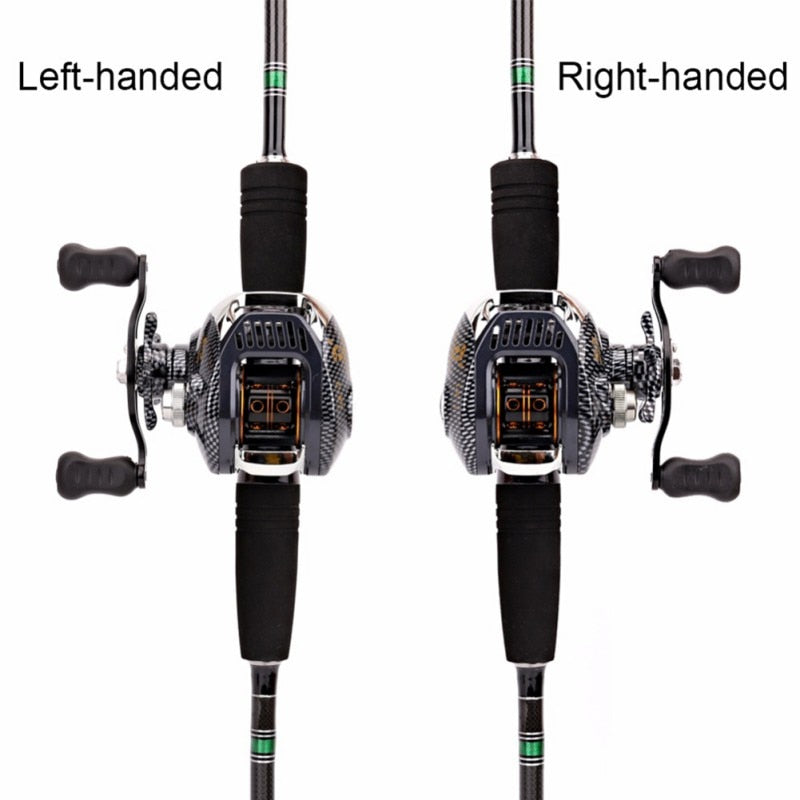 6.3:1 Baitcast Fishing Reel 13 Bearing Large Line Capacity Lightweight Left-handed Right-handed Bait Casting Fishing Wheel Tool