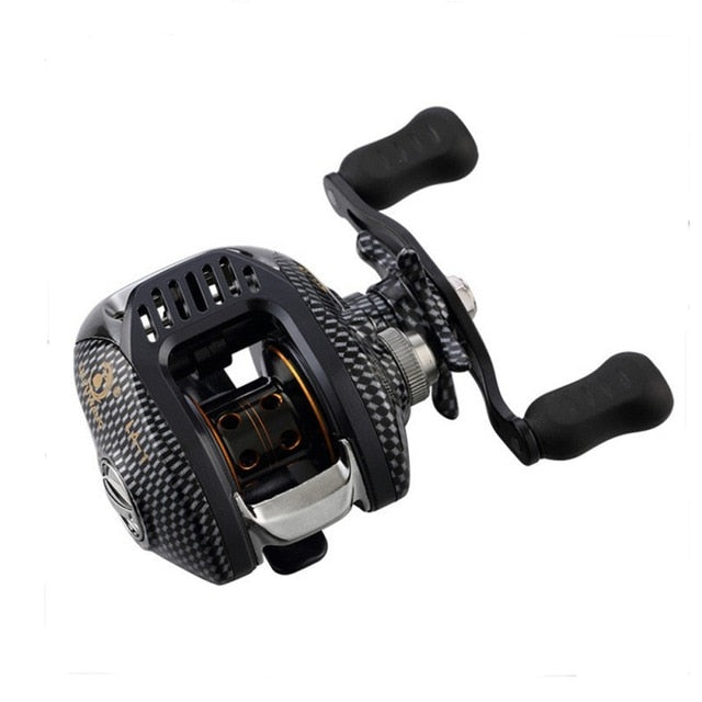 6.3:1 Baitcast Fishing Reel 13 Bearing Large Line Capacity Lightweight Left-handed Right-handed Bait Casting Fishing Wheel Tool