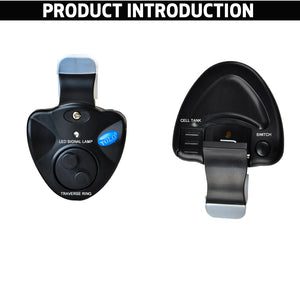 FISH KING 1pcs 40g Fishing Electronic LED Light Fish Bite Sound Alarm Bell Clip On Fishing Rod Black Tackle Fishing accessories