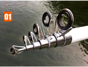 GHOTDA 2.1M -3.6M Carp Fishing Rod feeder Hard FRP Carbon Fiber Telescopic Fishing Rod fishing pole