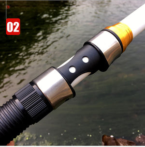 GHOTDA 2.1M -3.6M Carp Fishing Rod feeder Hard FRP Carbon Fiber Telescopic Fishing Rod fishing pole