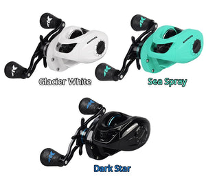 KastKing 2019 New Crixus Super Light Baitcasting Fishing Reel Dual Brake System Freshwater 8KG Drag Casting Reel Fishing Coil