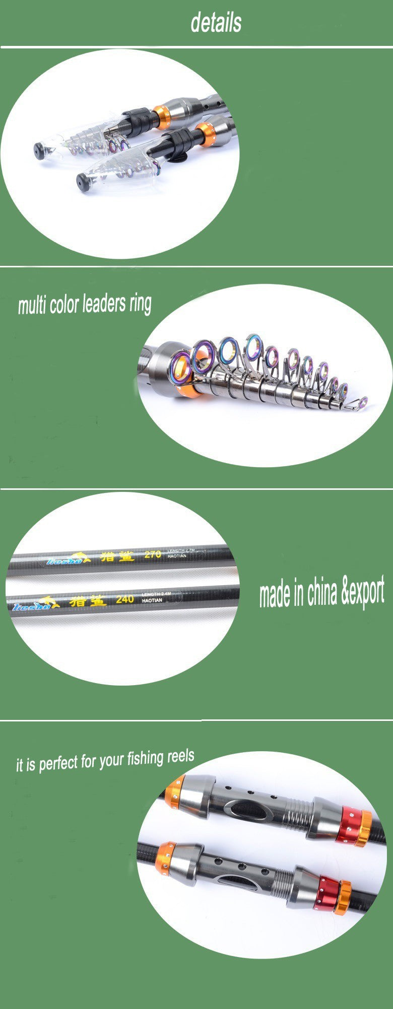 Carbon Fiber Telescopic Fishing Rod Portable Spinning Fishing Rod Pole Travel Sea Boat Rock Fishing Rod