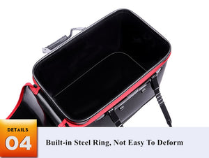 WALK FISH Portable EVA Fishing Bag Collapsible Fishing Bucket Live Fish Box Camping Water Container Pan Basin Tackle Storage Bag