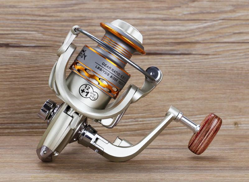 2019 New  Fishing coil Wooden handshake 12+ 1BB Spinning Fishing Reel Professional Metal Left/Right Hand  Fishing Reel Wheels
