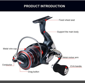 WALK FISH 13+1BB Spinning Fishing Reel Metal XS1000-7000 Series Spinning Reel Fishing Tackle