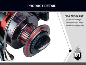 WALK FISH 13+1BB Spinning Fishing Reel Metal XS1000-7000 Series Spinning Reel Fishing Tackle