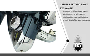 WALK FISH 13+1BB Spinning Fishing Reel Metal XS1000-7000 Series Spinning Reel Fishing Tackle
