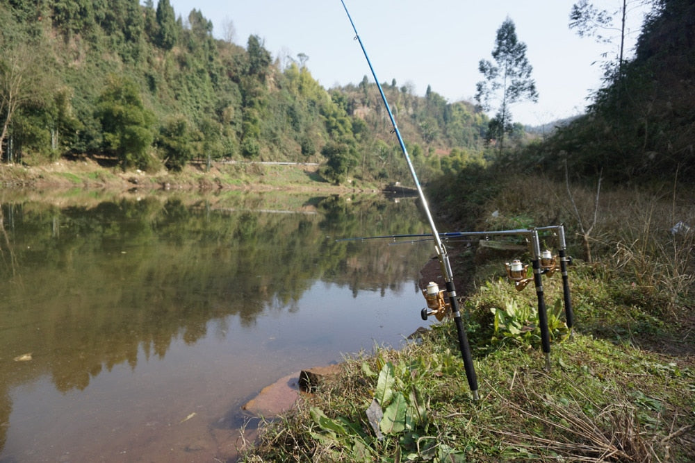 Automatic Fishing Rod High Quality Fish Pole 1.8M 2.1m 2.4m 2.7m  Sea River Lake Stainless Steel Fishing Rod spinning telescopic
