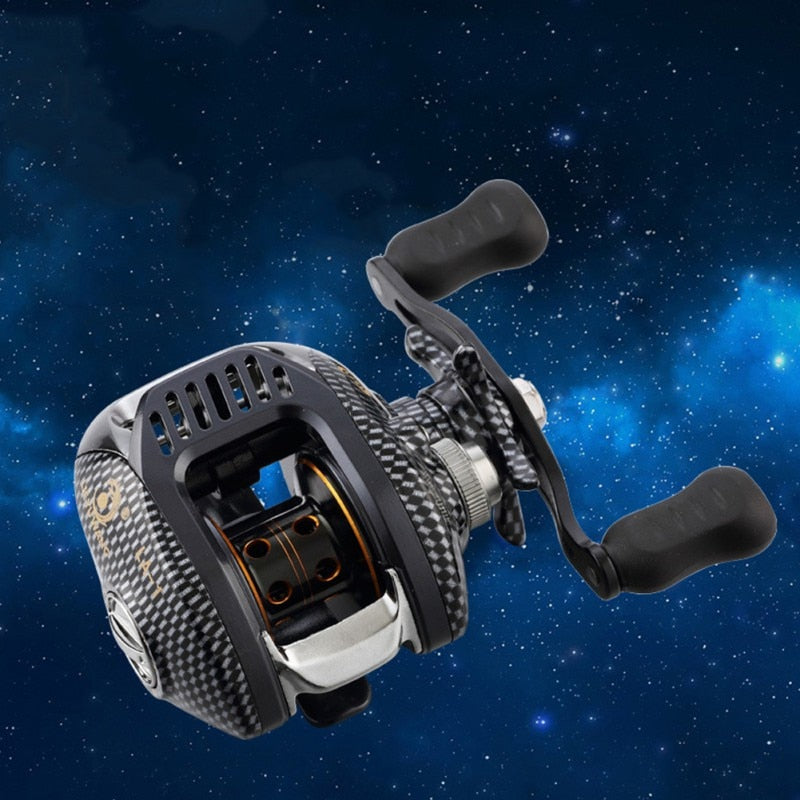 6.3:1 Baitcast Fishing Reel 13 Bearing Large Line Capacity Lightweight Left-handed Right-handed Bait Casting Fishing Wheel Tool