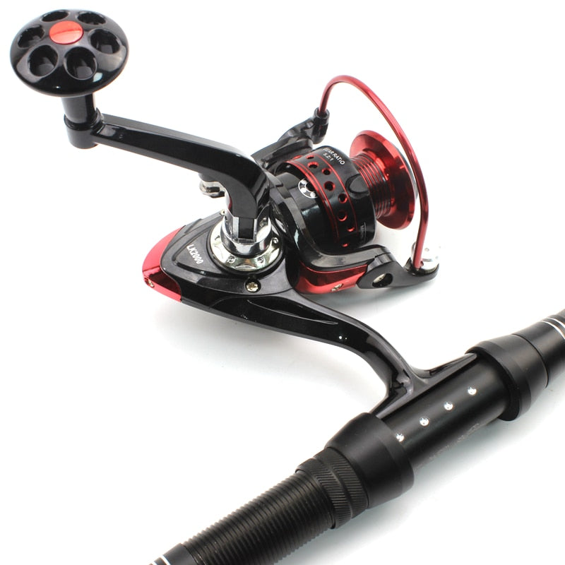 1.8m 2.1m 2.4m 2.7m 3.0m Carbon Fiber Telescopic Fishing Rod Portable Spinning Rod and Spinning Reels Multifunction set