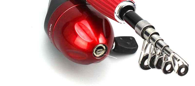 Carbon Fiber Rod Superhard Boat Ice Fly Lure Fishing Rod With High Quality Fishing Reel Fishing Tackle set De Pesca 1.4m Length