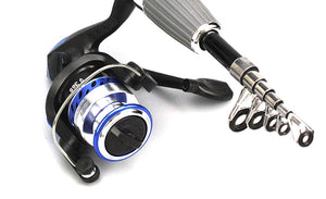 Carbon Fiber Rod Superhard Boat Ice Fly Lure Fishing Rod With High Quality Fishing Reel Fishing Tackle set De Pesca 1.4m Length