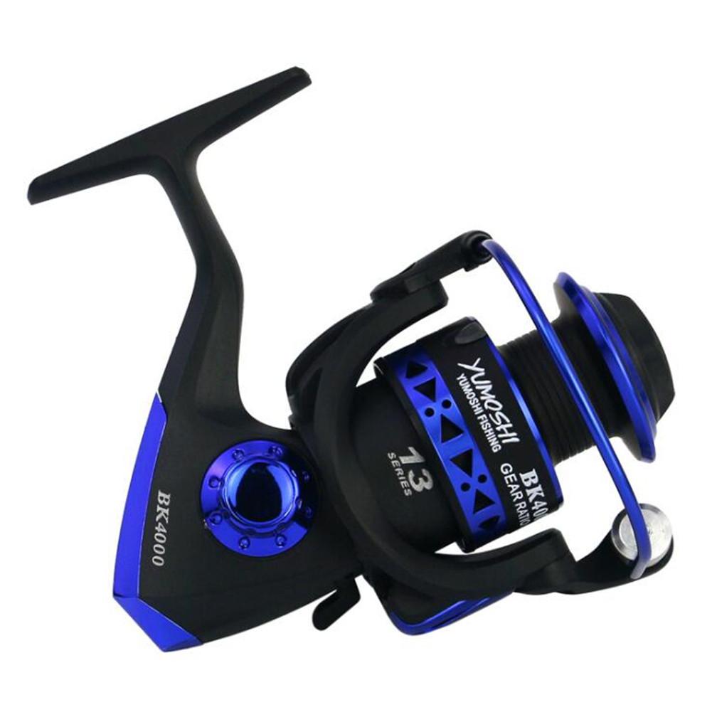 Professional Fishing Wheel 13 BB BK1000-7000 Series 5.1:1 speed reatio spinning fishing reel interchanged left/right hand wheel