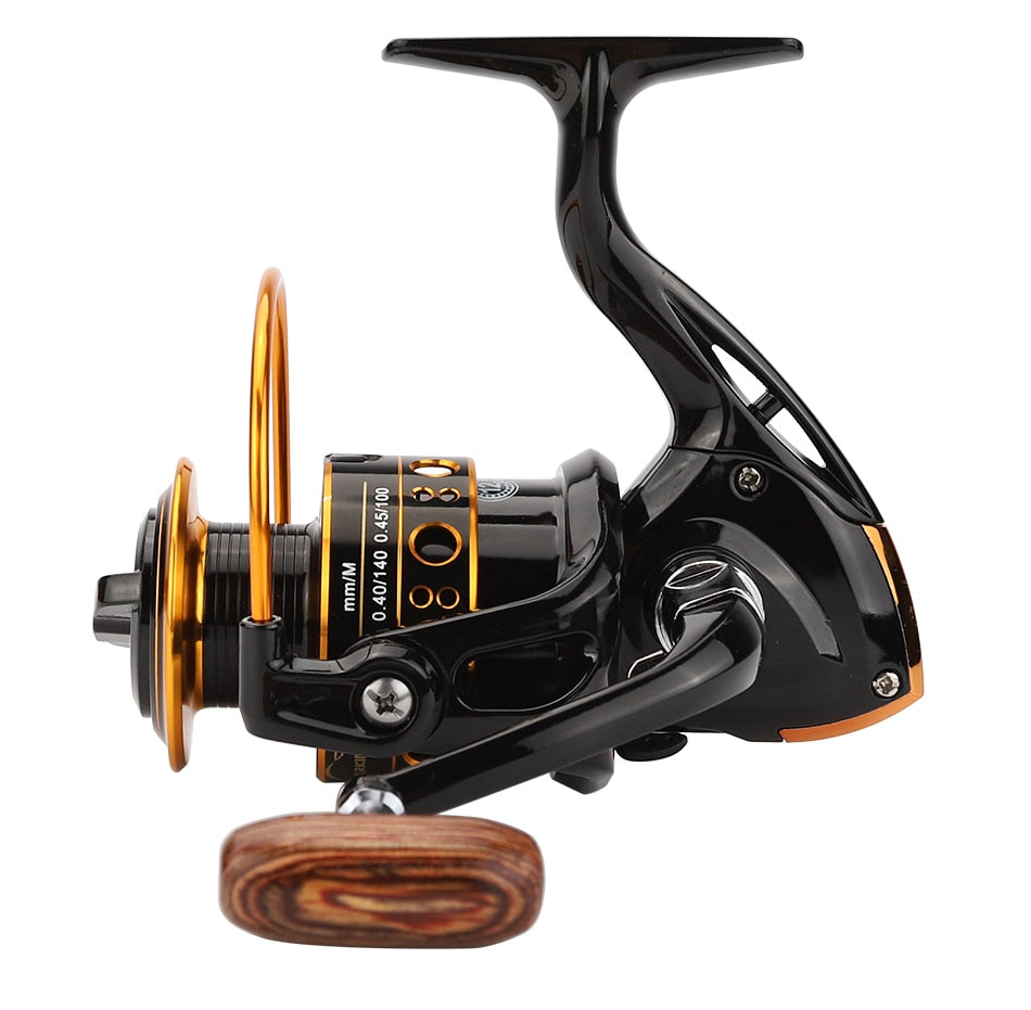 JACKFISH 12BB Spinning Fishing Reel Fishing Wheel for Saltwater Metal Spool Fishing Reels carpa molinete de pesca fishing tackle