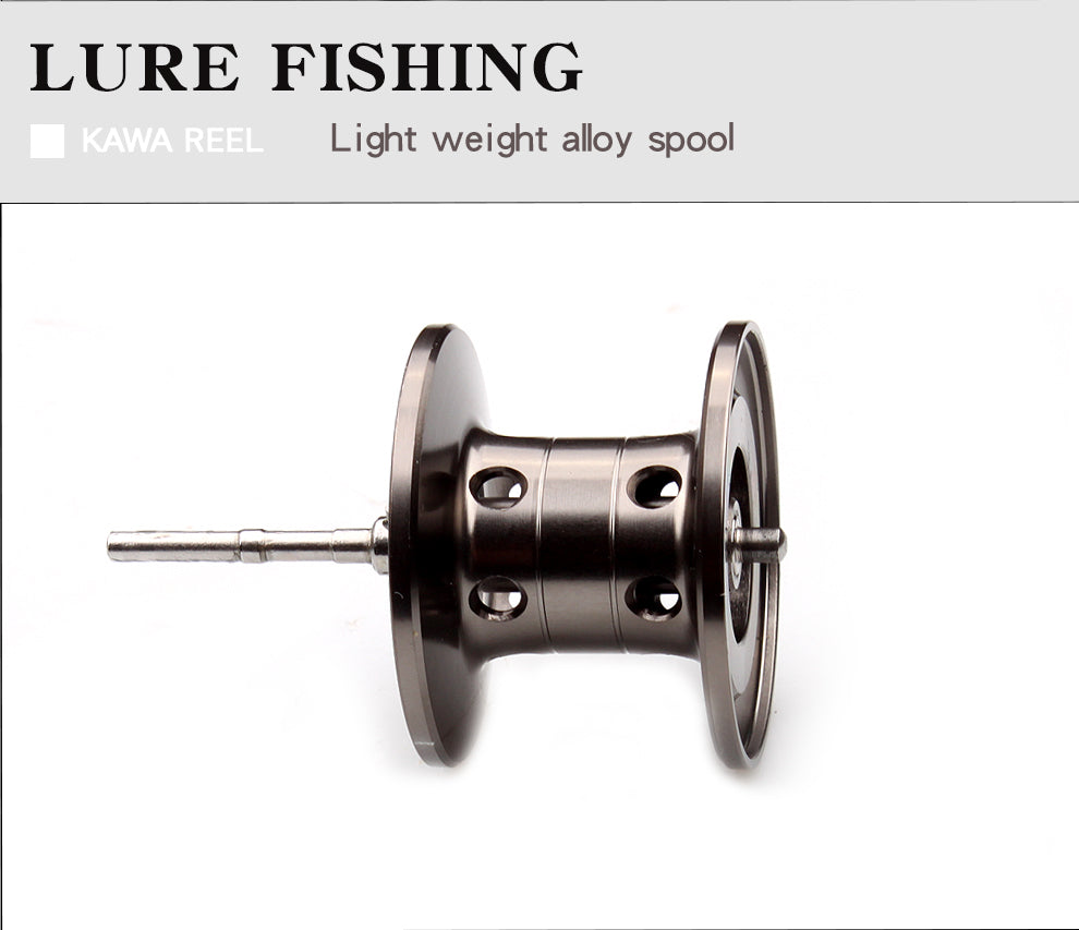 Ruke Fishing Reel Casting Reel Gear Ratio 5.1 :1 Aluminum Spool Magnetic Brake Bearing 5+1 EVA Knob 218g Max Drag 4.5KG