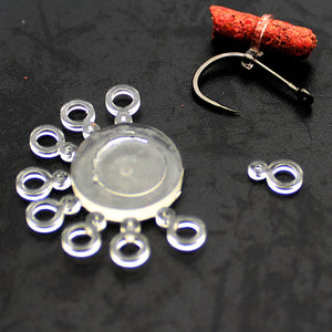 120 PCS Pellets Bait Band Rubber Bait Bander Carp Fishing Accessories Elastic Baitbands Rings For Bait Boilies Holder Tackle