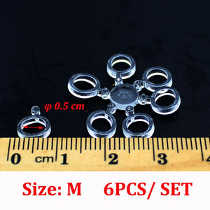 120 PCS Pellets Bait Band Rubber Bait Bander Carp Fishing Accessories Elastic Baitbands Rings For Bait Boilies Holder Tackle