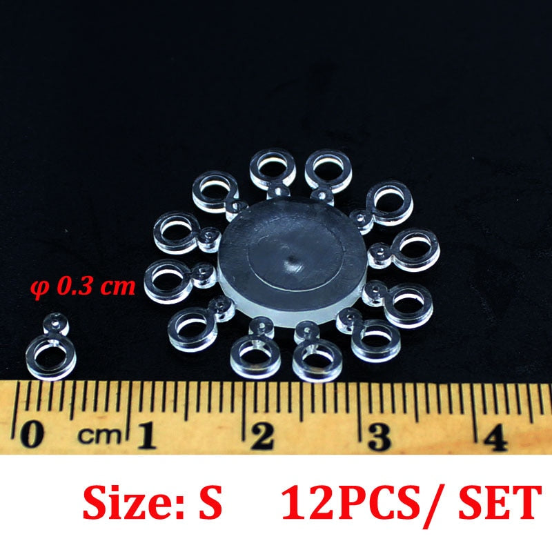 120 PCS Pellets Bait Band Rubber Bait Bander Carp Fishing Accessories Elastic Baitbands Rings For Bait Boilies Holder Tackle