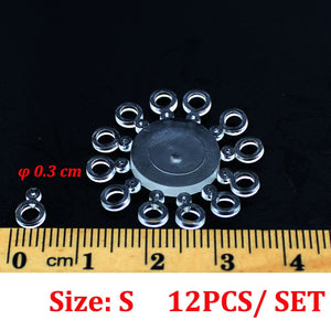 120 PCS Pellets Bait Band Rubber Bait Bander Carp Fishing Accessories Elastic Baitbands Rings For Bait Boilies Holder Tackle