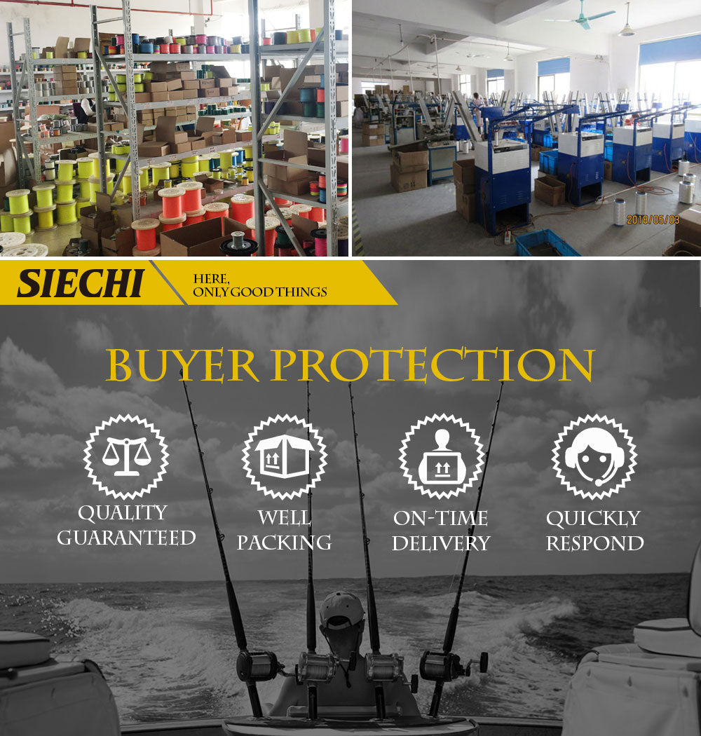 SIECHI 8 Strands 1000M 500M 300M PE Braided Fishing Line tresse peche