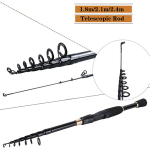 Fishing Rod Carbon Fiber Material 1.8-2.4m Fishing Rod Tackle