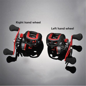 Lizard 18*1BB Metal Baitcasting Fishing Reel 8.1:1 Long Shot Left / Right Hand Fishing Wheel Bait Casting Fishing Reel