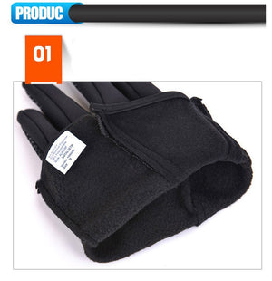 Fishing Gloves Full Finger Neoprene PU Breathable Leather Warm Pesca Fitness Carp Fishing Accessories Winter Fishing Gloves