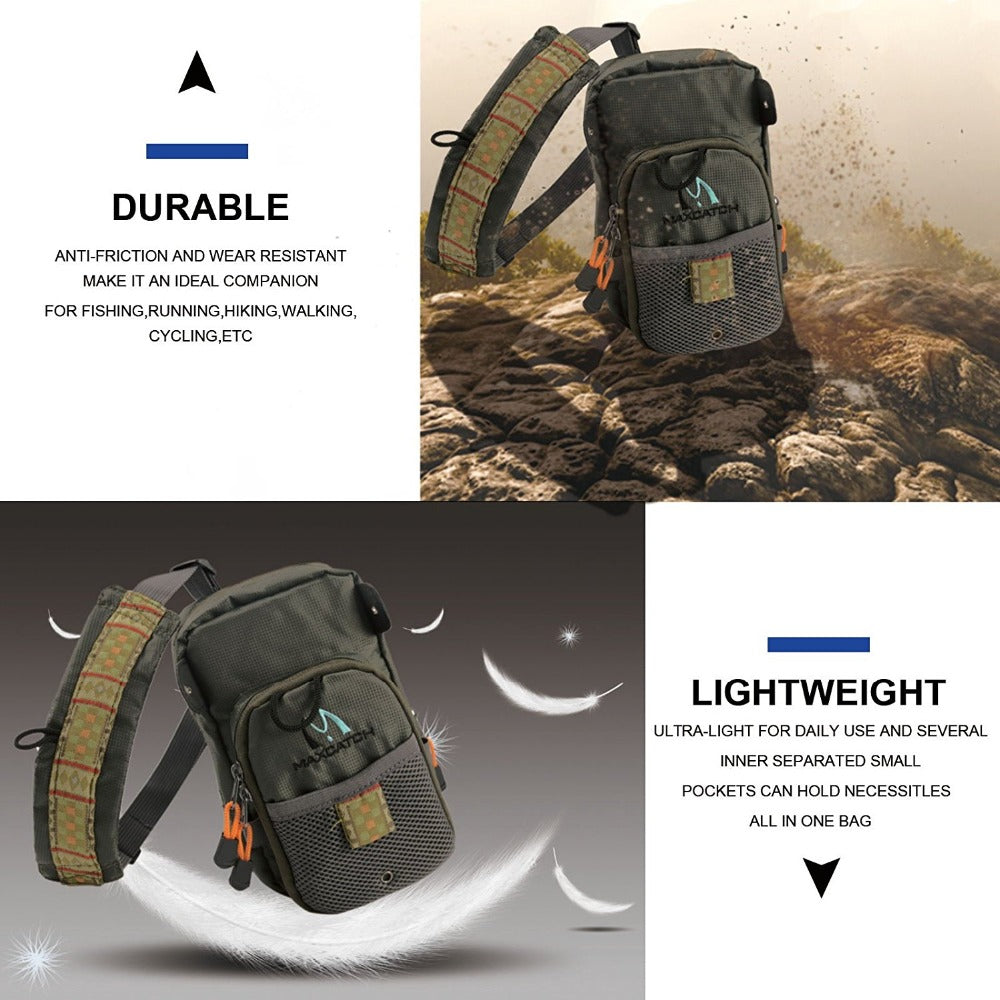 Maximumcatch Fly Fishing Bag Fishing Chest Pack Fishing Backpack With Fishing Tool Accessory