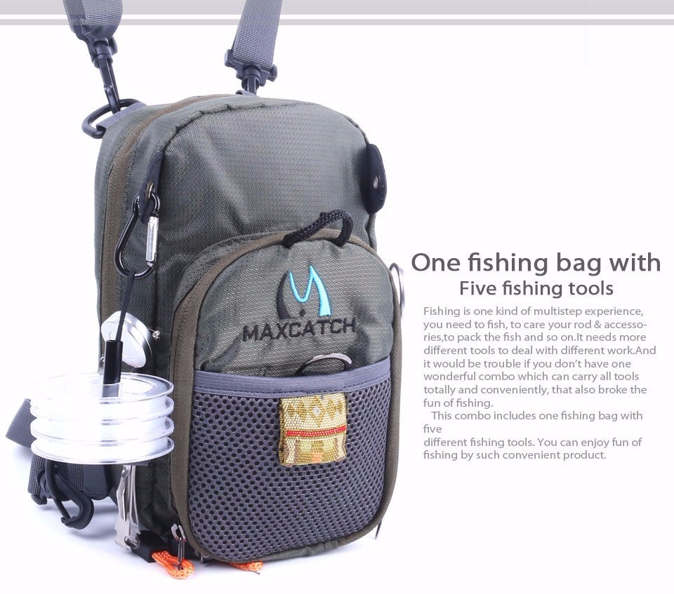 Maximumcatch Fly Fishing Bag Fishing Chest Pack Fishing Backpack With Fishing Tool Accessory