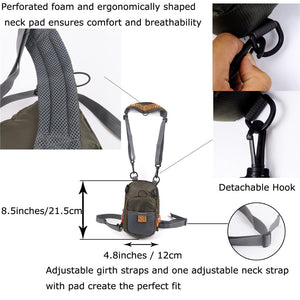 Maximumcatch Fly Fishing Bag Fishing Chest Pack Fishing Backpack With Fishing Tool Accessory