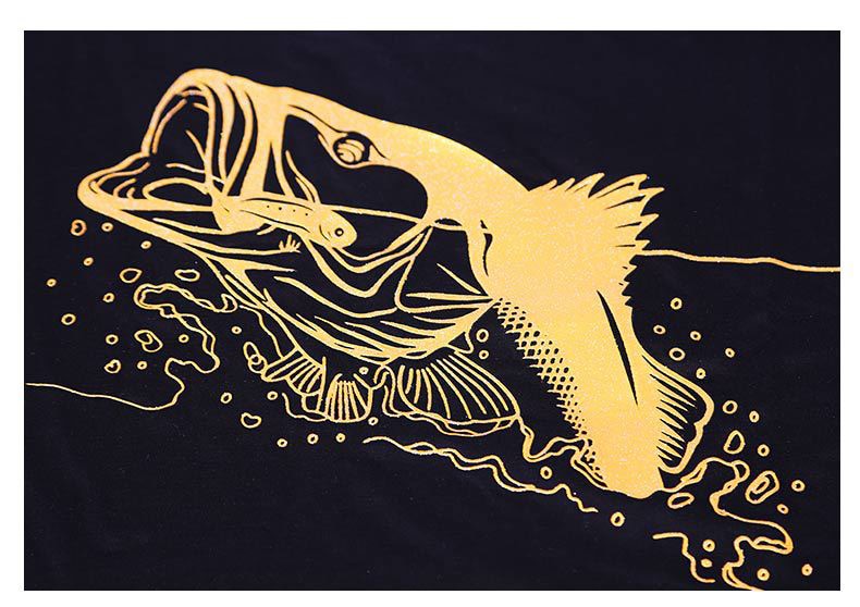 Daiwa Men O Neck Fishing T-shirt Fishing Clothing Black/White Short
