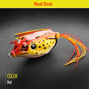 4pcs/Box Ray Frog Soft Fishing Lures 6g 9g 13g Double Hooks Top water Ray Frog Artificial Soft Bait Winter fishing Accessories