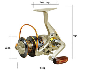 2019 Metal Spool Spinning Fishing Reel 12BB Superior Wheel for Freshwater Saltwater Fishing 1000-7000 Series 5.5:1 Wheel reel