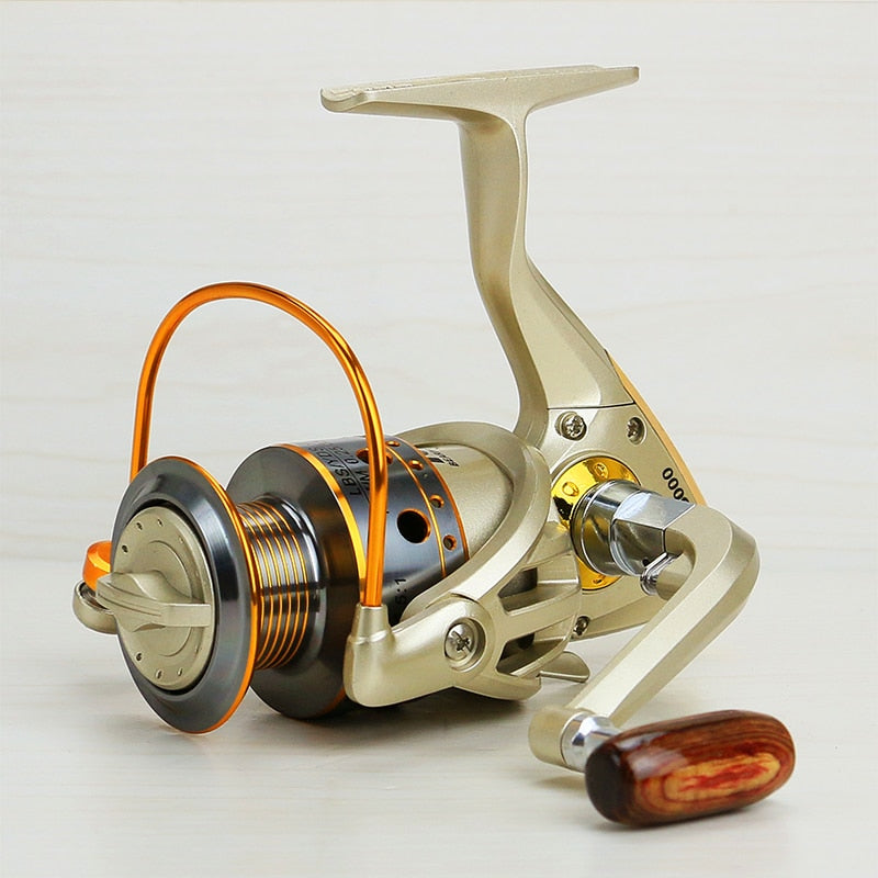 2019 Metal Spool Spinning Fishing Reel 12BB Superior Wheel for Freshwater Saltwater Fishing 1000-7000 Series 5.5:1 Wheel reel
