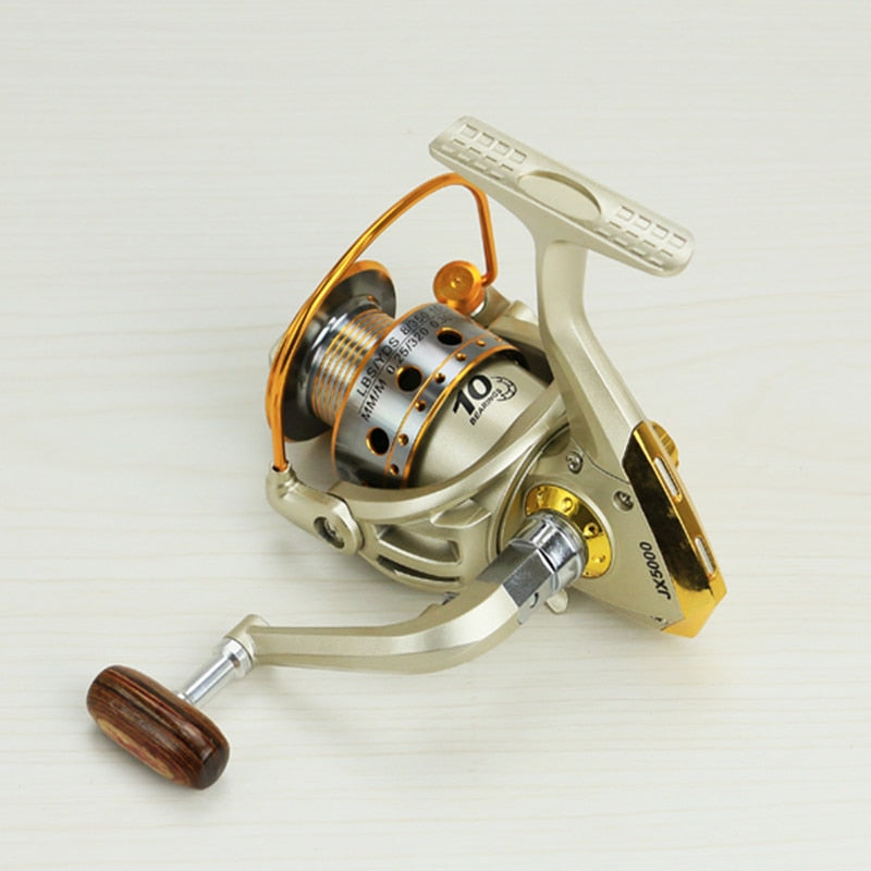 2019 Metal Spool Spinning Fishing Reel 12BB Superior Wheel for Freshwater Saltwater Fishing 1000-7000 Series 5.5:1 Wheel reel