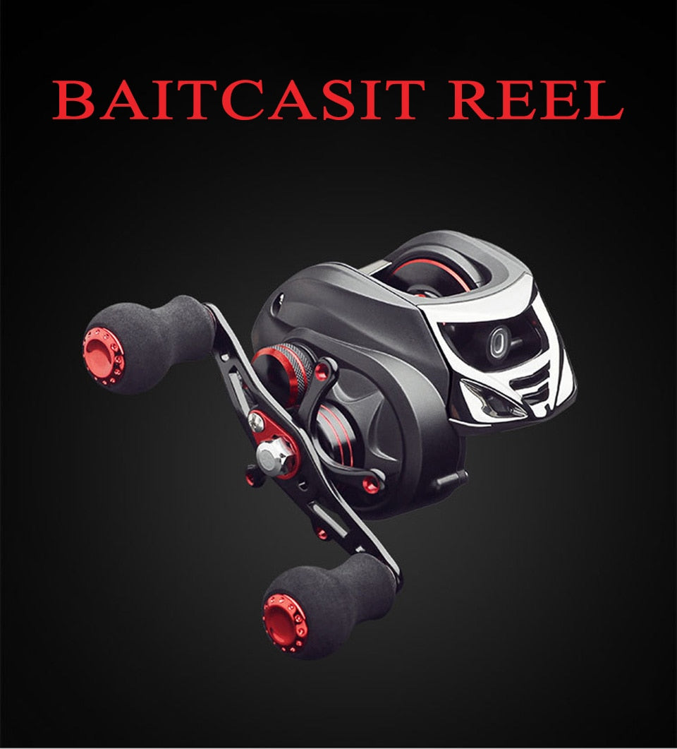 DASNAKI Baitcast reel 5.5kg Power fishing baitcasting reel Magnetic Drag 7.0:1 reels Light Carbon Body molinete de pesca