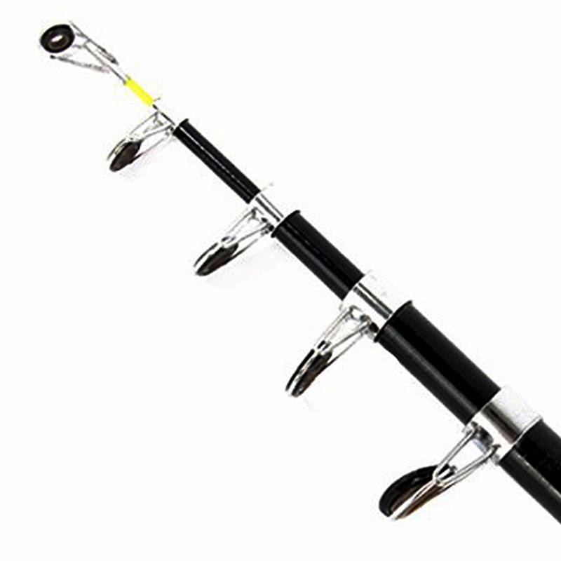 1.8M 2.1M 2.4M 2.7M 3.0M 3.6M 4.5M Portable Telescopic Fishing Rod Glass Fiber Fishing Pole Travel Sea Fishing Spinning Rod