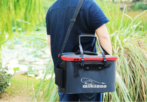Loogdeel Portable Zipper Fishing Bucket Outdoor Folding EVA Fishing Bag live fish bucket 5 Sizes Camping Hiking Fishing Bag