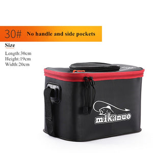 Loogdeel Portable Zipper Fishing Bucket Outdoor Folding EVA Fishing Bag live fish bucket 5 Sizes Camping Hiking Fishing Bag