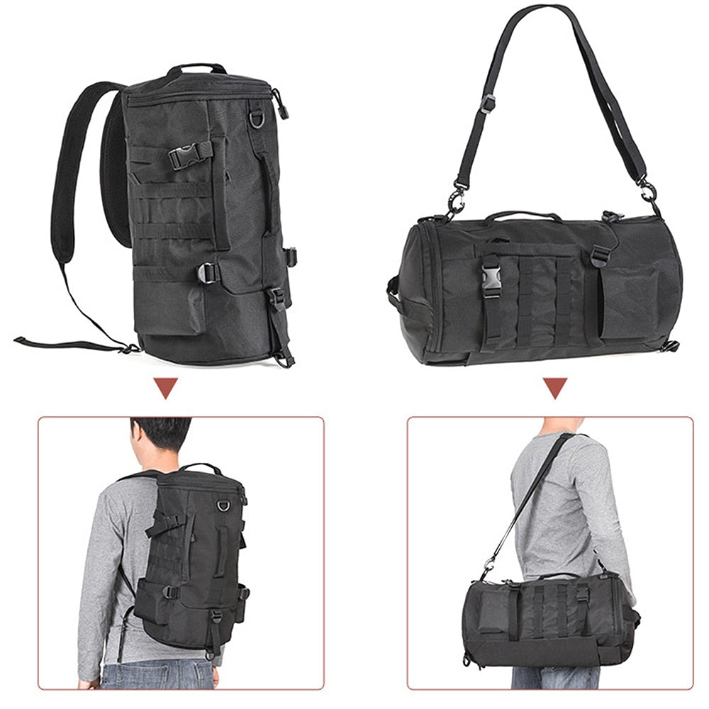 MrY 23L Men Women Multifunctional Fishing Tackle Bags Outdoor Backpack Trekking Single Shoulder Crossbody Bags Fishing Bags