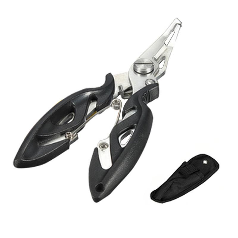 3 Colors Multi-function Curved Fishing Pliers Stainless Fish Plier Fishing Tools + Bag Suitable For Any Fishing Environment
