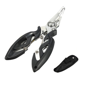 3 Colors Multi-function Curved Fishing Pliers Stainless Fish Plier Fishing Tools + Bag Suitable For Any Fishing Environment