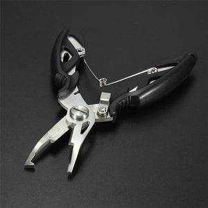3 Colors Multi-function Curved Fishing Pliers Stainless Fish Plier Fishing Tools + Bag Suitable For Any Fishing Environment