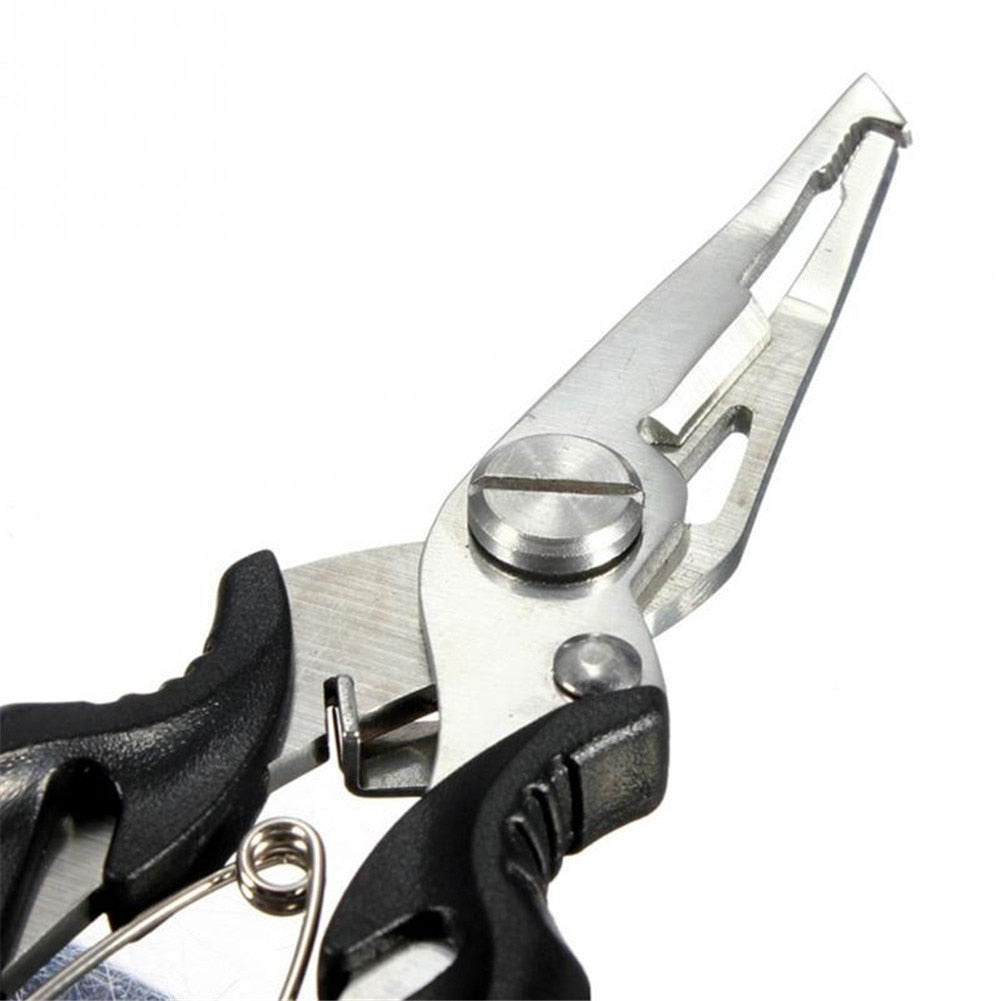 3 Colors Multi-function Curved Fishing Pliers Stainless Fish Plier Fishing Tools + Bag Suitable For Any Fishing Environment