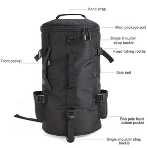 MrY 23L Men Women Multifunctional Fishing Tackle Bags Outdoor Backpack Trekking Single Shoulder Crossbody Bags Fishing Bags