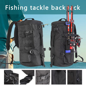 MrY 23L Men Women Multifunctional Fishing Tackle Bags Outdoor Backpack Trekking Single Shoulder Crossbody Bags Fishing Bags