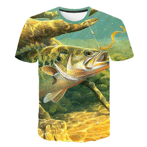 Summer Men Fishing Clothing Set Short Sleeve Fishing Round Shirt and Shorts Outdoor Leisure T-shirt Fishing Clothes Shirt Pants